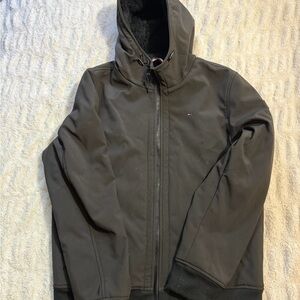 Tommy Hilfiger Black Hooded Performance Jacket